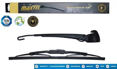 MAXTEL 12606499 Arka Silgi Kolu Ve Silecek Vw Golf Iv (1j1) (98-05) Fıskiyeli 355mm 