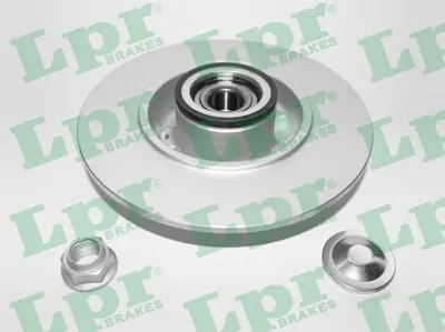 LPR R1076PRCA Fren Dıskı Arka Megane Iv 16 > Kaplamalı Rulmanlı Abs Sensor Halkalı Yarıcapı 30mm 