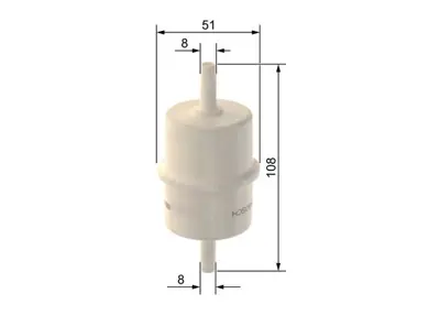 BOSCH F026402351 Mazot Sase Fıltresı Daıly Iıı 99>07 New Holland Cası Ih 8mm 