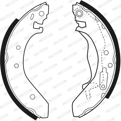 FERODO FSB271 Arka Fren Balatası Pabuc Honda Cıvıc Vı 96-01 GBS90835AF 4431ST3E00 43015SP8000 GBS90836AF GBS90830AF SFS100090 4431JT3E00 4431S74E00 4431ST3E50 43153SP8000