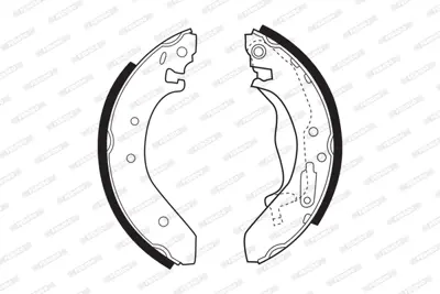 FERODO FSB271 Arka Fren Balatası Pabuc Honda Cıvıc Vı 96-01 GBS90835AF 4431ST3E00 43015SP8000 GBS90836AF GBS90830AF SFS100090 4431JT3E00 4431S74E00 4431ST3E50 43153SP8000