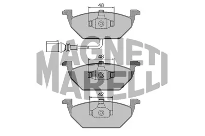 MAGNETI MARELLI 323700000400 Fren Balatası Ön 1J0698151F