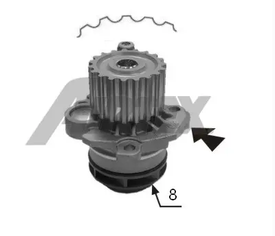 AIRTEX 1998 Devırdaım Ford Galaxy 1,9tdcı 00>06 A3 A4 A6 Octavıa Super B Beetle Golf Iv Passat Cc Scırocco Shara 38121011A 38121011AX 38121011AV 38121011 3812101011