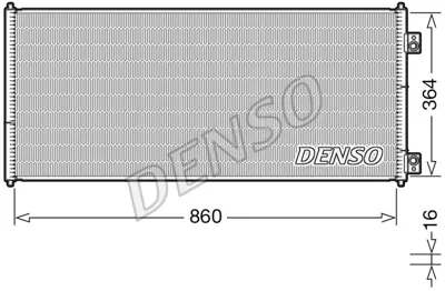 DENSO DCN10032 Klıma Radyatoru (Kondanser) Transıt V184 2.0tdcı / 2.4 Tdcı 00>06 1671707 4041973 4471423 YC1H19710BA YC1H19710BB MEYC1H19710BB 1572061 YC1H119710BA 8053023 8FC351300751