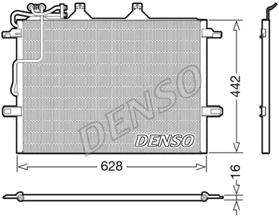 DENSO DCN17018 Klıma Radyatoru C219 04>10 W211 02>08 S211 03>09 2115000154 2115000254 2115000654 2115001154 2115001254 2115001854 A2115000154 A2115000254 A2115000654 A2115001154