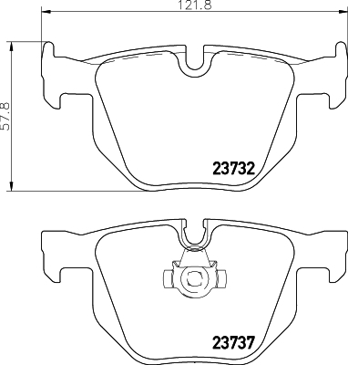 GKL 341033 Balata Fısı On Bmw X5 E70  X6 E71 E72 34356789501 6772008 6789501 34356772008 34216763043 34356773008 34356789502 6773008 6789502 34356761448