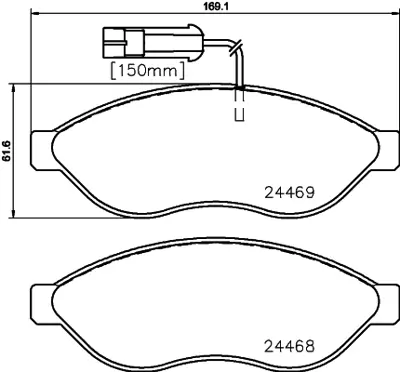 GRAP 93981 On Fren Balatası Ducato Iıı Boxer Iıı Jumper Iıı 2.2hdı 2.2hdı 3.0hdı 16q / 20q 06> Karsan Jest 12> 1607878380 1607878580 1612433880 1612433980 1623842380 1623842480 425356 425358 425461 425462