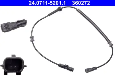 HELLUX HLS8281 Abs Sensoru Laguna Iı 1.6, 1.8, 2.0 16v (01-) 8200539276