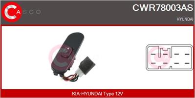 NUREL A 251 Cam Acma Anahtarı On Sag Teklı H100 Mınıbus 97>05 9369243320