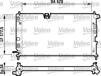 ORIS BOP140026 Motor Su Radyatoru A.T Vectra B X25xe Manuel 1300159 1300160 1300182 1300221 1300223 1300240 1300242 24402888 52464524 52464573