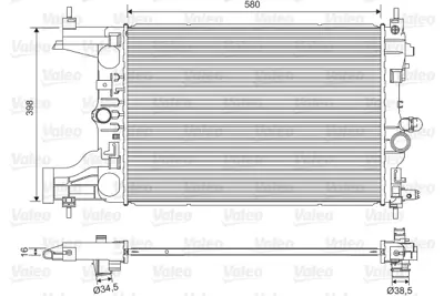 ORIS BOP540026 Motor Su Radyatoru M,T Cruze F16d Astra J A14xel A14xer A16xer 13281773 1300299 39074662 13267650 1300301 1300302 13267655 13267656 39074665 1313030