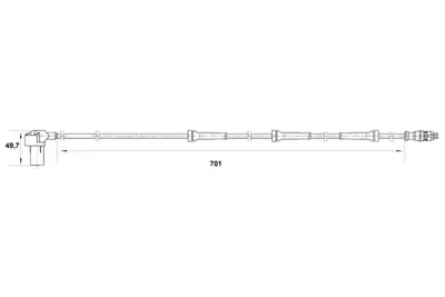 HELLUX HLS8284 Abs Sensoru Clıo Iı Hb 1.4, 1.5, 1.6 1.4 16v, 1.5 Dcı (98-) Sembol 1.4, 1.6 16v 7700415682 7700411745