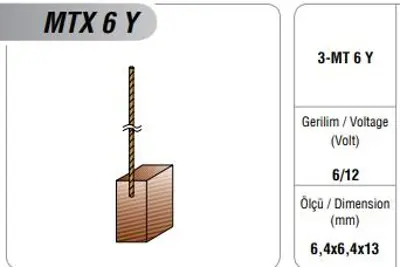 MEGA MTX 6Y Fan Komuru 6 12v Sılecek Honda MTX 6Y