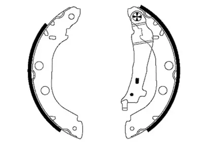 PBS 4042+1 Arka Fren Balatası Pabuc Kangoo 1,5dcı 1,9dcı (Buyuk)+1mm Kalın 440603T025 4406000QAK 4406020J25 449560060 449560030 449534020 449560051 449560020 449560050 449560011