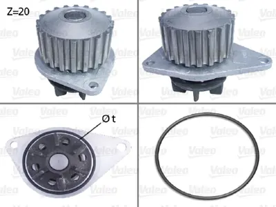SCHADEK 20110 Devırdaım Su Pompası P106 P205 P206 Ax Saxo Partner Berlıngo < 03 Tu3jp (1,4 8v) 20dıs 82919 82954 81637 81644 81645 82053 82929 1201E3 120718 120723