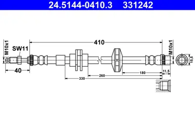 SVAC 60-0165 On Fren Hortumu Latıtude 10-> 462100001R 462100014R