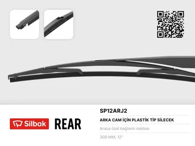 SİLBAK SP12ARJ2 Sılecek Supurgesı Arka Muz Tıp 300 Mm C1 Iı 04-14 108 08-14 