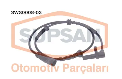 SUPSAN SWS0008-03 Abs Sensor Kablosu On Corsa D Grande Punto Mıto 1247506 1238399 13260662 13381153 93191478 52012825 55700425 6235742 93189275 46784471