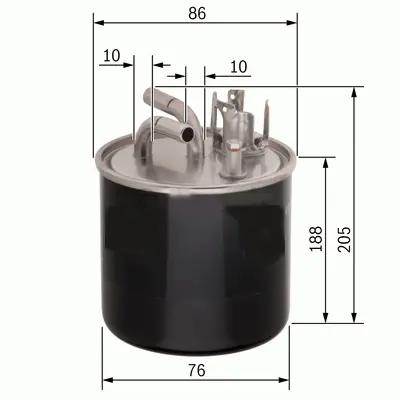 SARDES SF354 Yakıt Fıltresı (Mazot) Audı A6 2,7 / 3,0 Tdı Bmk Bng Asb Bsg Bpp 04>11 4F0127435A 4F0127435 4F0127401C 4F0127401B