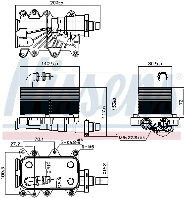 BEHR MAHLE CLC 19 000P Sanzıman Yag Sogutucu 306d1 Range Rover 3 Vogue L322 02>12 Range Rover Iv L405 12> UBC760011 17212249465 17217800479 17217803830 UBC760010 UBC760030