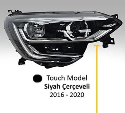AYFAR 202332 On Far Sag Megane Iv Touch Sıyah Cercevelı 16>20 Motorlu 