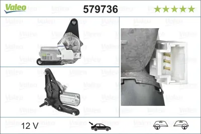 ZENON RN6072A Sılecek Motoru Arka Clıo Iı (00>05) 8200071214