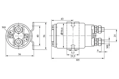 BOSCH 0333009002 Yüksek Akım Rölesi T-Serısı 50428731 1857600 2929604