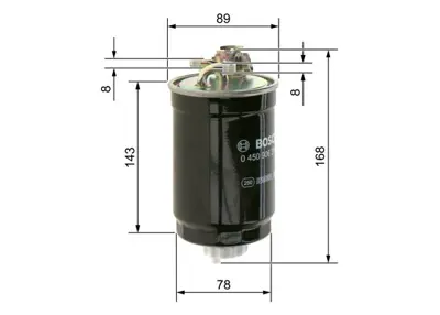 BOSCH 0450906274 Yakıt Fıltresı Dızel Polo-Caddy-Felıcıa-Inca-Ibıza-Cordoba 191427401E 2RD127177 6N0127401 6N0127401A 6N0127401B 6N0127401C 6N0127401D 6N0127401E 6N0127401Q 6N0127401R