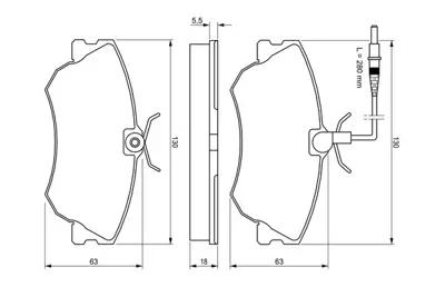 BOSCH 0986424451 Dısk Balata Renault Espace 6025407835 REN6025370398 REN6025407835