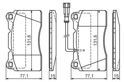 BOSCH 0986424577 Dısk Balata Alfa Romeo 159 Volvo S60 V70  Ön GDB1871