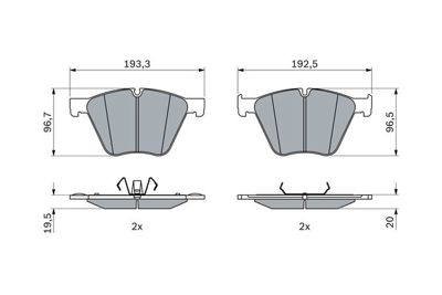 BOSCH 0986424920 Dısk Balata Bmw X5 (E70), X6 (E71,E72) On Gdb1915 GDB1915