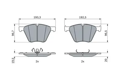 BOSCH 0986424920 Dısk Balata Bmw X5 (E70), X6 (E71,E72) On Gdb1915 GDB1915