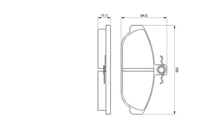 BOSCH 0986467400 Dısk Balata 2701751 270195 2701951 2711740 271184 2711844 271707 272021 272871 2728715