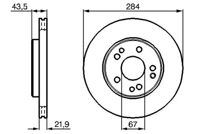 BOSCH 0986478186 Fren Diski Ön Mercedes W124 93>95 A1294210212 A1294210312 1244211612 1244212712 1294210212 1294210312 1294212712 2024210712 2024210912 202421091264