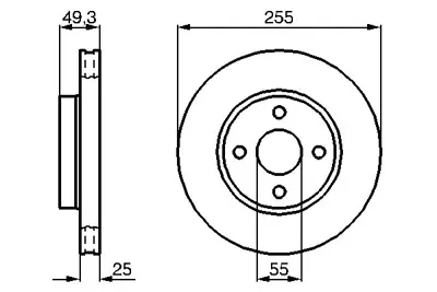 BOSCH 0986479084 Fren Dısk Toyota Corolla Verso Ön Df4367 4351213030 4351247020 4351202071 4351202070 4351202060 4351212620 4351212621 4351202090 4351202100 230637