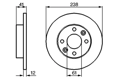 BOSCH 0986479165 Fren Dısk Dacıa; Renault Logan 1.2; Logan 1.4; Logan 1.4 Mcv; Logan 1.5 Dci; Logan 1.5 Dci Mcv; Loga DAC6001549211 REN6001547684 REN6001