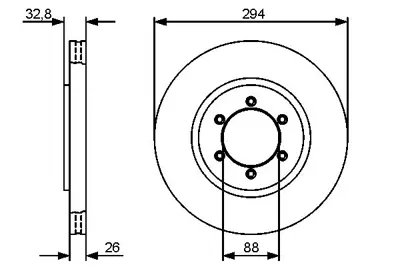 BOSCH 0986479416 Fren Dısk Ssyangyong Musson Recton I Rexton Iı 4144108030 4144108030 4144106211 4144108039 4144106210 4144105110 4144108130