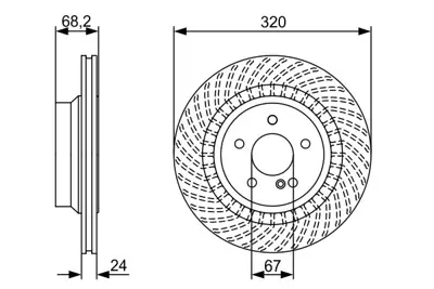 BOSCH 0986479654 Fren Dıskı Mercedes-Benz Cls-Klasse; E-Klasse 4231112 2194230012 A0004231112 A2194230012 423111207 A000423111207