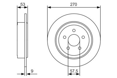 BOSCH 0986479A79 Fren Disk Chreysler Neon Pt Cruıser Arka 5085650AA