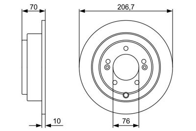 BOSCH 0986479V53 Fren Disk Kıa Opırus Arka 584113f000 584113F000 584113C000 5841138310 5841138300 5841138350 5841134110