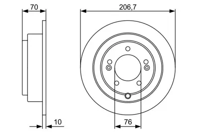BOSCH 0986479V53 Fren Disk Kıa Opırus Arka 584113f000 584113F000 584113C000 5841138310 5841138300 5841138350 5841134110