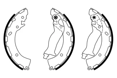 BOSCH 0986487925 Fren Pabucu Hyundaı İ10 1.0;İ10 1.1;İ10 1.2;İ20 1.2;İ20 1.4 Hyu583050xa10;Hyu583500pa00;Kıa583050xa1 