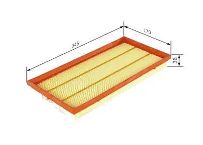 BOSCH 1457433272 Hava Filtresi Carısma 96>06 / S40 V40 30812710 308127109 30858441 812710 1221013 30850831 30852831 XR127077 30644368 30862730