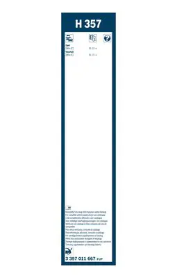 BOSCH 3397011667 Arka Cam Sileceği - Plastik - [350 Mm] 1273110 13256925 13256926 95516019 1273095 1272049 1272117 13256921 13256925kit
