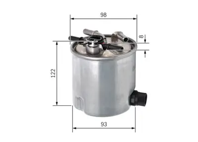 BOSCH F026402072 Mazot Filtresi Logan Mcv Sandero / Jımny 1.5 Dcı 8200618583 8200619849 1541084A51 8660003051 1541084A50 1541084A51000 7701064241 7701066680 8200619855 16400JD50D