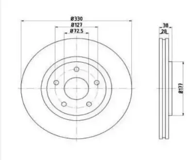 BOSCH 0986479D75 Fren Dıskı K68192969AA 7B0615301E K04779712AA K68259791AA K68227774AA K04779712AB 7B0615301F 4779712AA K68259791AC K68227774AB