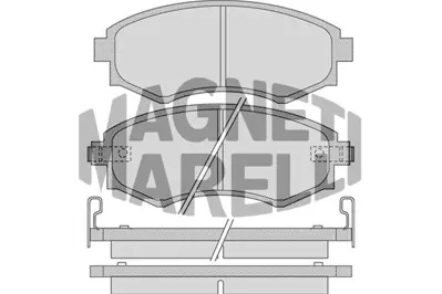 MAGNETI MARELLI 323700032600 Hyundaı Balata Avante- Ön 5810138A60 5810134A21 581013CA80 5810129A70 5810129A20 58101M2A04 58101M2A02 4813008151 4813008150 4813008050