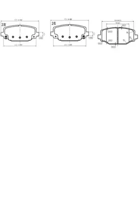 PROWALLE 1936 Dısk Balata Chrysler Grand Voyager 2007 Arka Gdb1936 