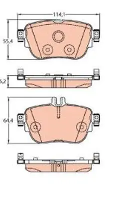 PROWALLE 2155 Dısk Balata Mercedes C-Class Arka  A0004209800 Gdb2155 Gdb2155 GDB2155
