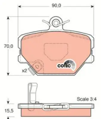 PROWALLE 1365 Dısk Balata Mercedes Smart-Cabrıo Roadster Gdb1365 GDB1365